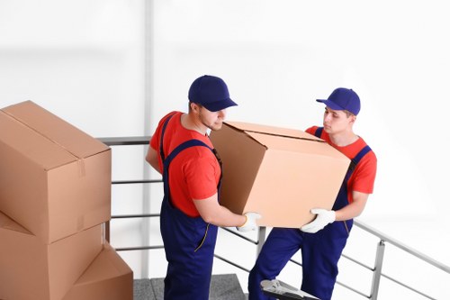 Customer completing a secure removals payment online