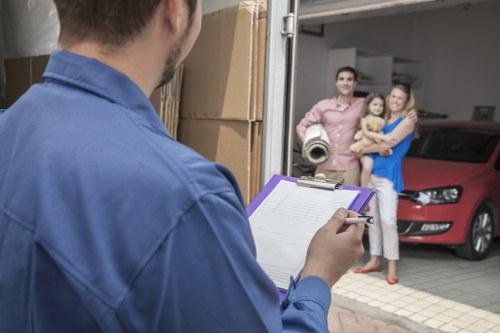 Customer complaint review during a house removals service