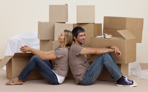 Secure furniture transport in a Chelsea removal van