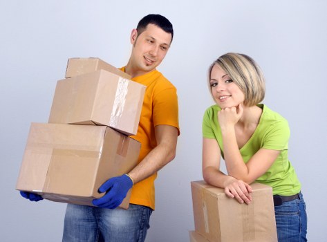 Packed business assets ready for secure transport during a Chelsea relocation