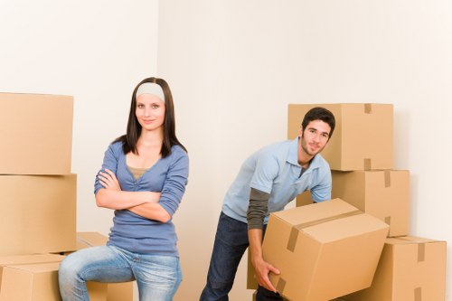 Booked moving service with packing and transport arrangements