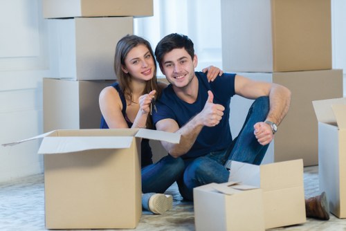Office equipment and furniture prepared for commercial moves in Chelsea