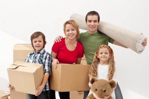 Home furniture stored safely in a Chelsea storage unit