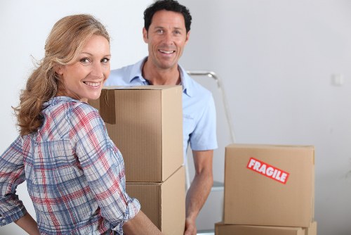 Professional moving service loading furniture in Chelsea
