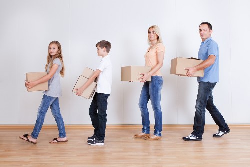 Packing boxes and furniture for a Chelsea relocation