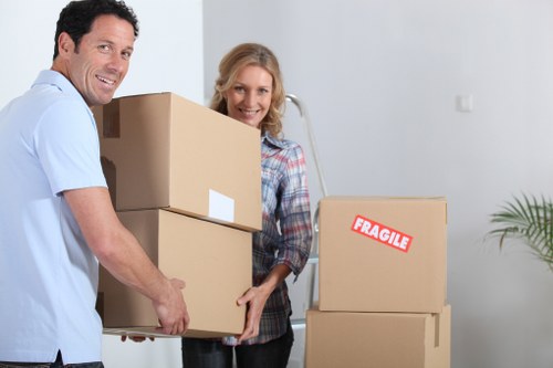 Careful packing and loading during a Chelsea removals service