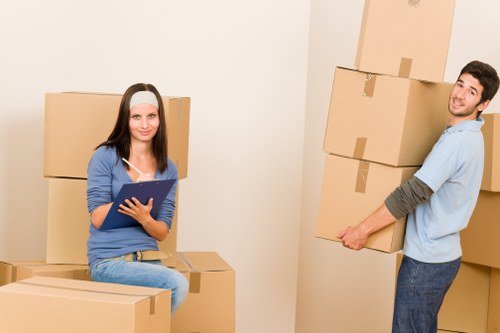 Chelsea moving van loaded for a local relocation